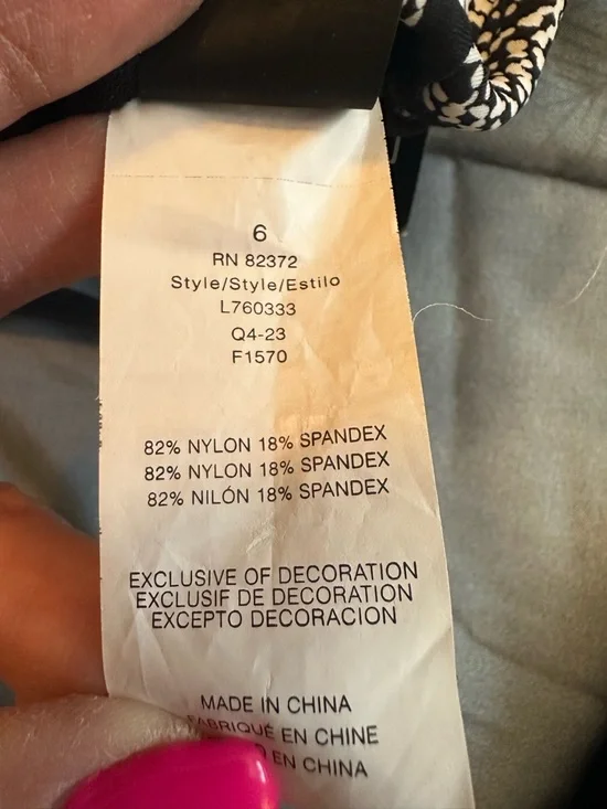 NWTS Island Escape Tankini Tropical Print Sz 6/sm - Picture 11 of 12